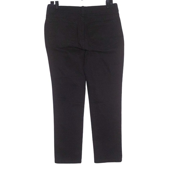 NYDJ Women's High Rise Stretch Straight Leg Ankle Jeans Black Size 12 EUC - Picture 5 of 12